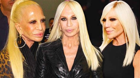 completo donna versace|what happened to donatella versace's face.